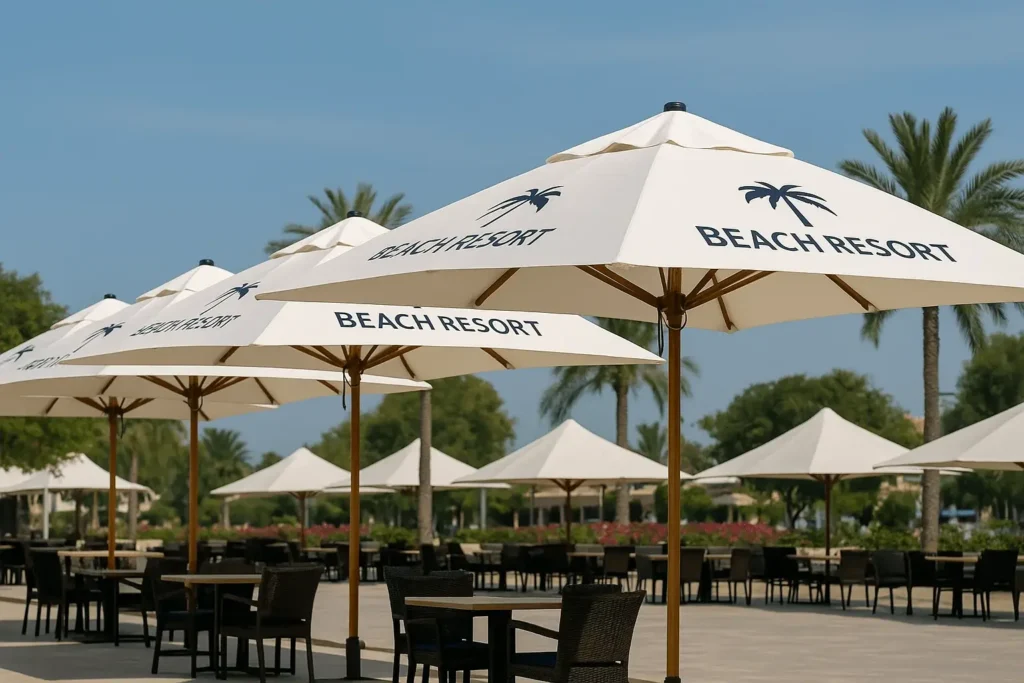 branded-umbrellas-event-beach-cafe.jpg (1) Custom Umbrella Branding in Dubai