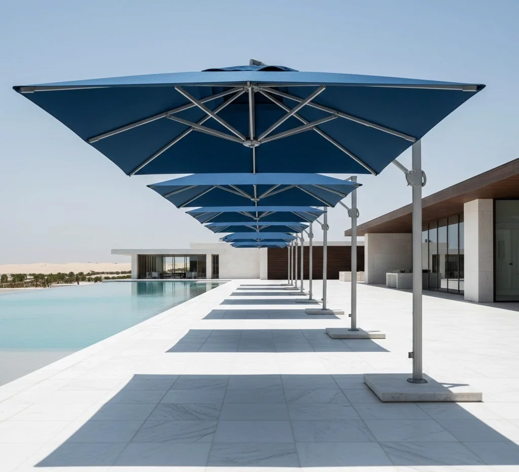 Marine-Grade Fabrics for Luxury Umbrellas